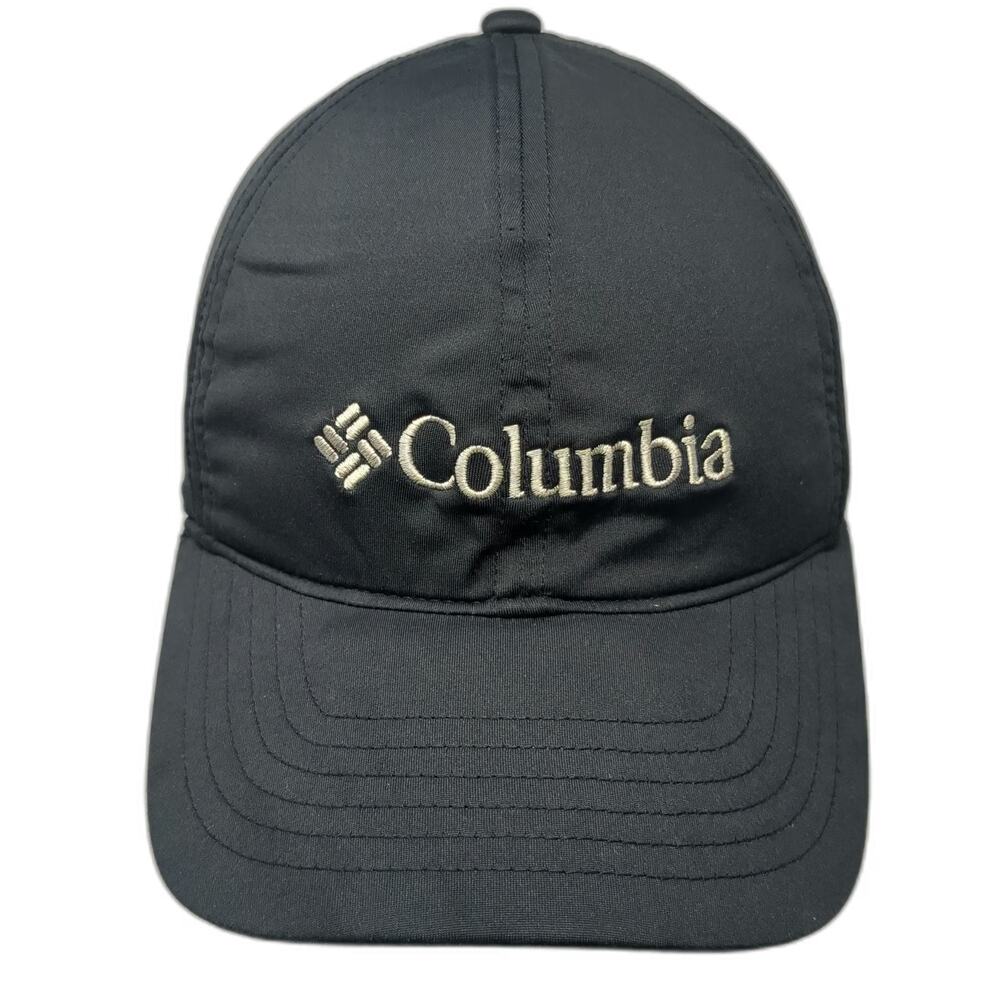 Columbia Baseball Cap Black One Size Strapback Curved Brim Embroidered Logo Hat